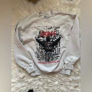 Vintage style easy - e nwa sweatshirt light gray/off white small